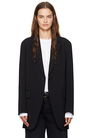 The Row: ブラック Obine テーラードジャケット | SSENSE 日本