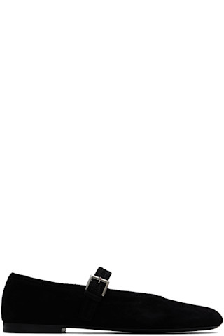 The Row: ブラック Boheme MJ バレエシューズ | SSENSE 日本