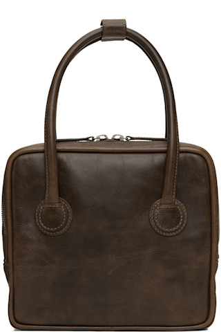 [Margesherwood ] / ☆ PIPING SLIM TOTE / apple red crinkle Designer fashion, Seoul-fully created | W Concept
