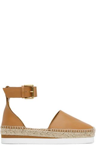 【関税込み】See by Chloe タン Glyn エスパドリーユ See by Chloé: タン Glyn エスパドリーユ | SSENSE 日本