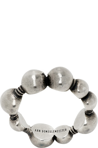【関税込み】Ann Demeulemeester シルバー Aleksi Pearl リング Silver Aleksi Pearl Ring by Ann Demeulemeester on Sale