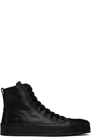 Ann Demeulemeester: Black Raven Sneakers | SSENSE Ann Demeulemeester: Black Raven Sneakers | SSENSE