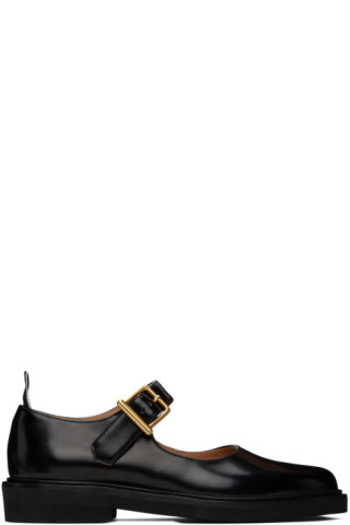 Black Micro Sole Thom John Loafers by Thom Browne on Sale