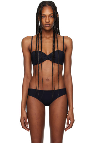 【関税込み】La Perla ブラック パッド入り ビキニトップ 242390F105007_1.jpg