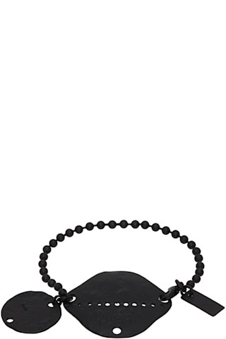 【関税込み】JULIUS ブラック Tag ブレスレット JULIUSのブラック Tag ブレスレットがセール中