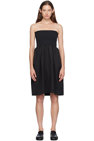 【AMOMENTO】24fw NYLON SHIRRING FLARE SKIRT Black Shirring Flare Midi Skirt by AMOMENTO on Sale