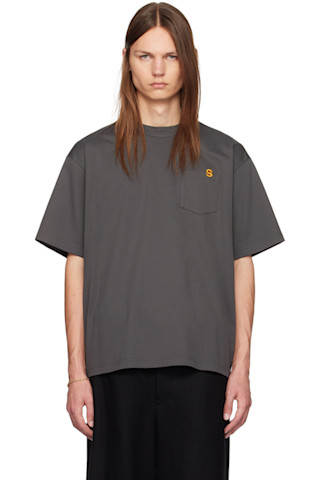 sacai 2501013S001 関税送料込 sacai: グレー S Tシャツ | SSENSE 日本
