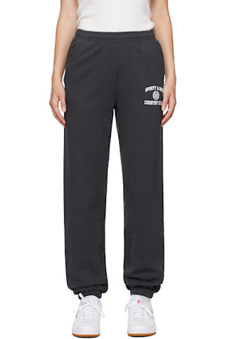 【Sporty&Rich】関税込★新着CLA Crest Sweatpant Gray Varsity Crest Sweatpants by Sporty & Rich on Sale