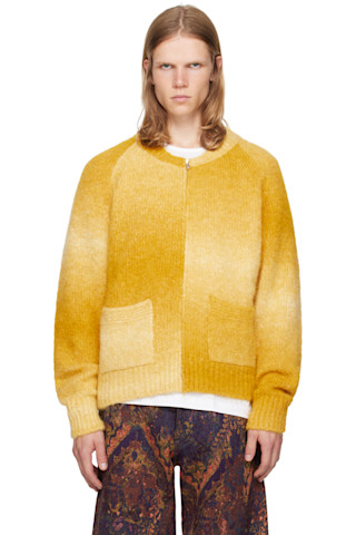 【関税込み】Sunflower イエロー Ombre カーディガン 242468M200001_1.jpg