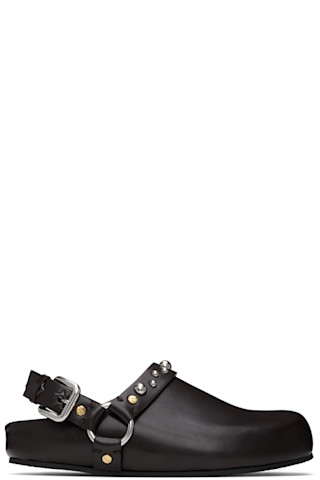 Brown Elyse Studded Clogs by Stella McCartney on Sale