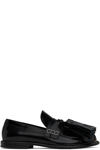 【関税込み】JW Anderson ブラック タッセルローファー JW Andersonのブラック タッセルローファーがセール中