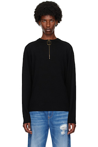 【関税込み】JW Anderson ブラック Wire Puller セーター Black Wire Puller Sweater by JW Anderson on Sale
