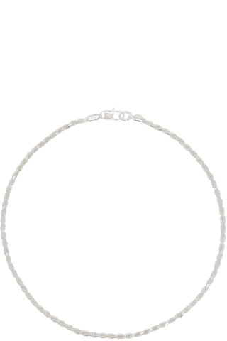 【関税込み】Hatton Labs シルバー ロープチェーン ネックレス 242481M145004_1.jpg