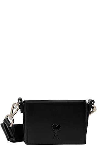 バッグ Ami Ami Small Ami de Coeur crossbody pocket bag for Men - Brown