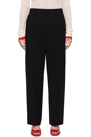 パンツ Tense Wool Double Close Wide Slacks Tense Wool Double Close Wide Slacks