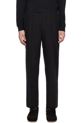 AURALEE - Black Hard Twist Finx Trousers