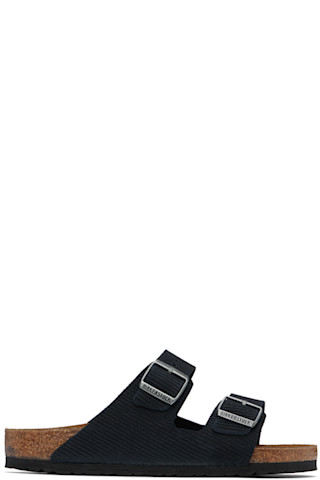 Birkenstock: ネイビー レギュラー Arizona サンダル | SSENSE 日本
