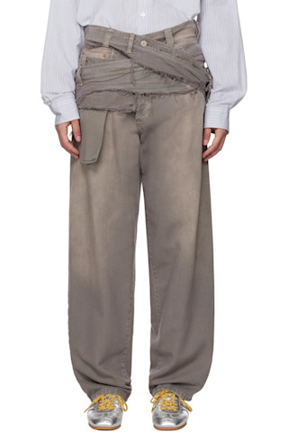 【関税込み】Magliano トープ Cantiere メニーポケット ジーンズ 242516F069000_1.jpg