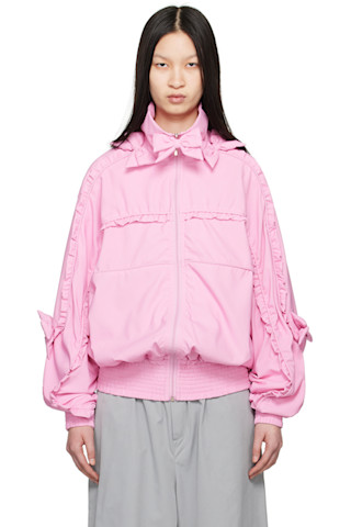 Pink Doll Bomber Jacket by ABRA on Sale Pink Doll Bomber Jacket by ABRA on Sale