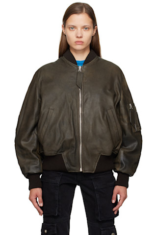 アウターその他 THE ATTICO Cotton bomber jacket Brown 242528F064003_1.jpg
