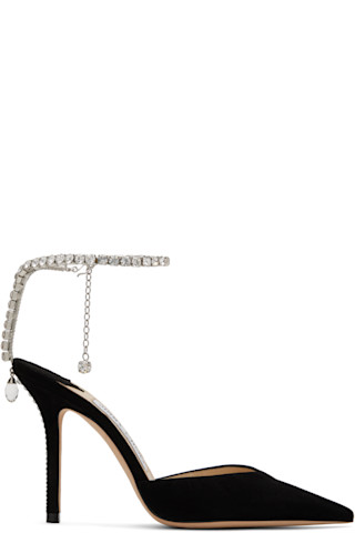 Black Saeda 100 Heels by Jimmy Choo on Sale Black Saeda 100 Heels by Jimmy Choo on Sale