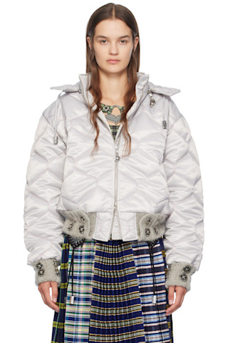 【関税込み】Chopova Lowena シルバー Lovey パファージャケット 242529F061000_1.jpg