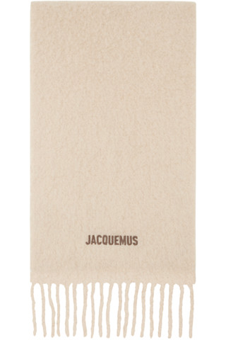 JACQUEMUS☆Les Classiquesベージュ L'echarpe Moisson マフラー JACQUEMUS: Les Classiquesコレクション ベージュ L'écharpe