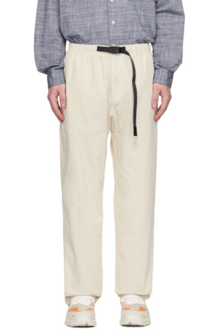 Gramicci: Off-White Relaxed-Fit Trousers | SSENSE