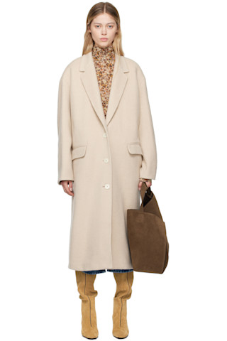 【関税込み】Isabel Marant ベージュ Ezefia コート 242600F059000_1.jpg