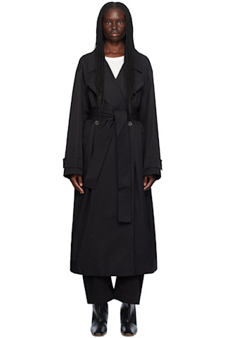 【関税込み】Studio Nicholson ブラック Mawer トレンチコート Studio Nicholsonのブラック Mawer トレンチコートがセール中