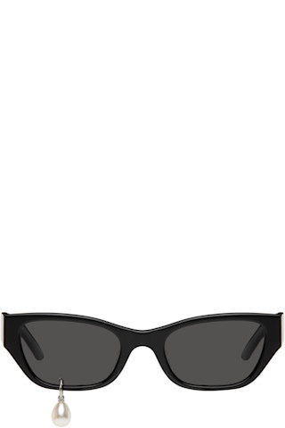 KIMHĒKIM: Black Pearl Tear Cat-Eye Sunglasses | SSENSE KIMHĒKIM: Black Pearl Tear Cat-Eye Sunglasses | SSENSE
