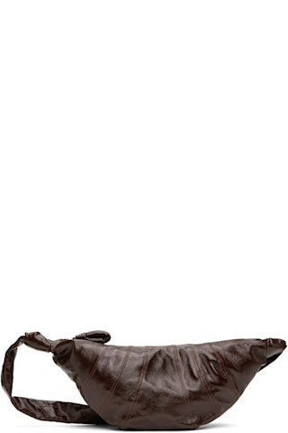 LEMAIRE: Brown Medium Croissant Bag | SSENSE LEMAIRE: Brown Medium Croissant Bag | SSENSE