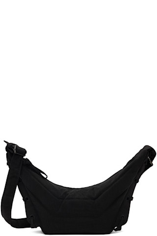 Black Small Soft Game Bag by LEMAIRE on Sale Black Small Soft Game Bag by LEMAIRE on Sale