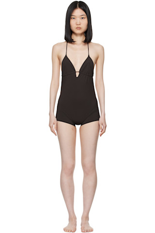 Brown Norimaki Swimsuit by Paloma Wool on Sale Brown Norimaki Swimsuit by Paloma Wool on Sale