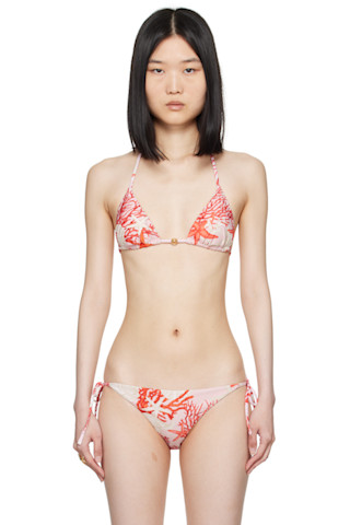 VERSACE ピンク 水玉模様 ビキニ M 242653F105020_1.jpg