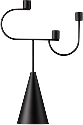 ferm LIVING ブラック Avant キャンドルスタンド | SSENSE 日本