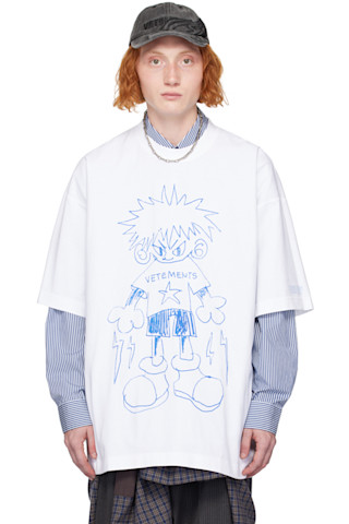 トップス draw drawers Drawing Tshirts White draw drawers Drawing Tshirt ホワイト S drawing-dresser-with