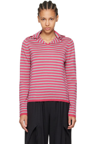 ニット・セーター COMME DES GARCONS Men Sweater LFOT020S25PINK Pink ピンク系 S COMME des GARCONS(コムデギャルソン) ニット