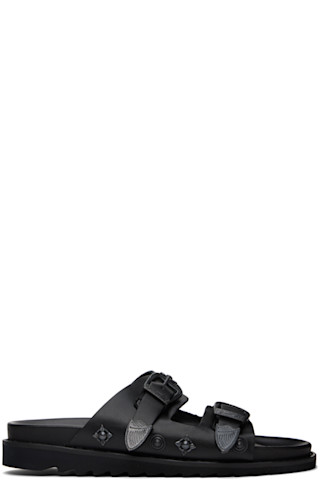 【関税込み】Toga Virilis SSENSE限定 ブラック サンダル Toga VirilisのSSENSE 日本限定 ブラック サンダルがセール中