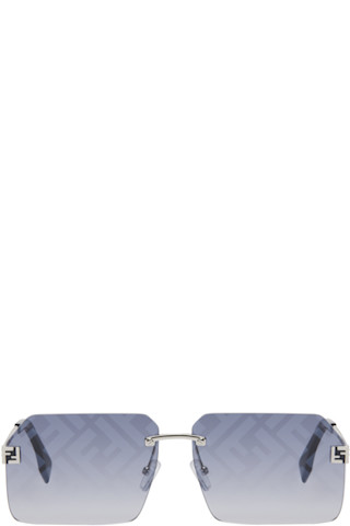 【関税込み】Fendi シルバー Sky サングラス Fendi: シルバー Sky サングラス | SSENSE 日本