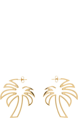 【関税込み】Palm Angels ゴールド Palm ピアス Palm Angelsのゴールド Palm ピアスがセール中
