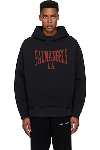 【関税込み】Palm Angels ブラック College フーディ 242695M202008_1.jpg