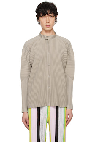 Beige Monthly Color September Shirt by HOMME PLISSÉ ISSEY