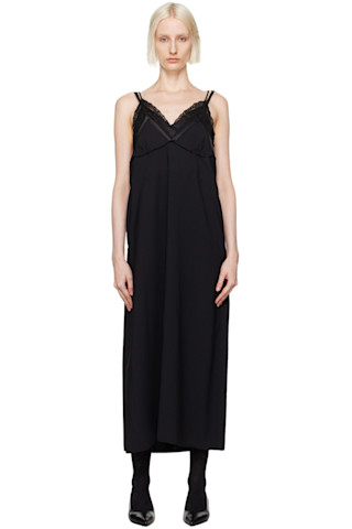 ワンピース TheOpen Product LAYERED SLIP DRESS 4BNY185 OPEN YY: Black Layered Slip Dress | SSENSE