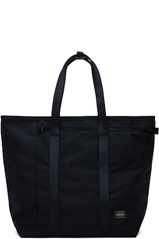 PORTER-Yoshida & Co.: ネイビー Tension トートバッグ | SSENSE PORTER-Yoshida & Co.: ネイビー Tension トートバッグ | SSENSE