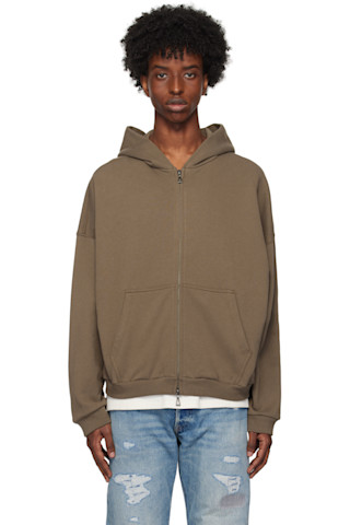 【関税込み】John Elliott グレー Frances フルジップ フーディ Frances Full Zip / Heather Grey
