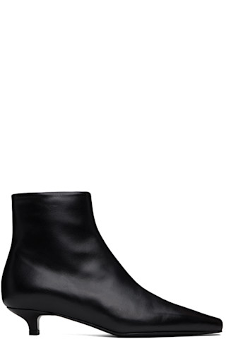 Black 'The Slim Ankle' Boots by TOTEME on Sale Black 'The Slim Ankle' Boots by TOTEME on Sale