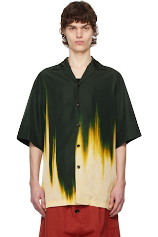 【送料&関税込】Bottega Veneta Multicolor Viscose Shirt 242798M192010_1.jpg