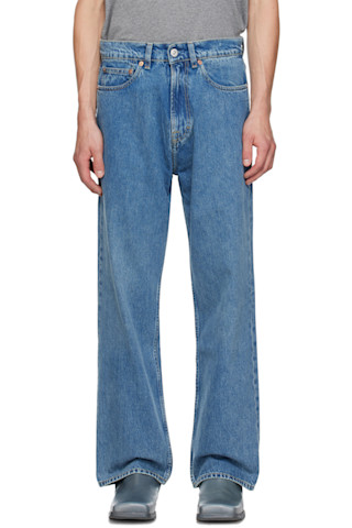 OUR LEGACY: Blue Third Cut Jeans | SSENSE OUR LEGACY: Blue Third Cut Jeans | SSENSE