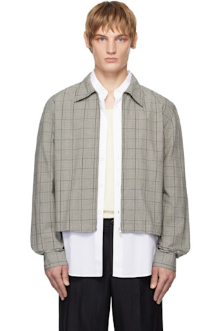 White & Black Zip Shirt by OUR LEGACY on Sale White & Black Zip Shirt by OUR LEGACY on Sale